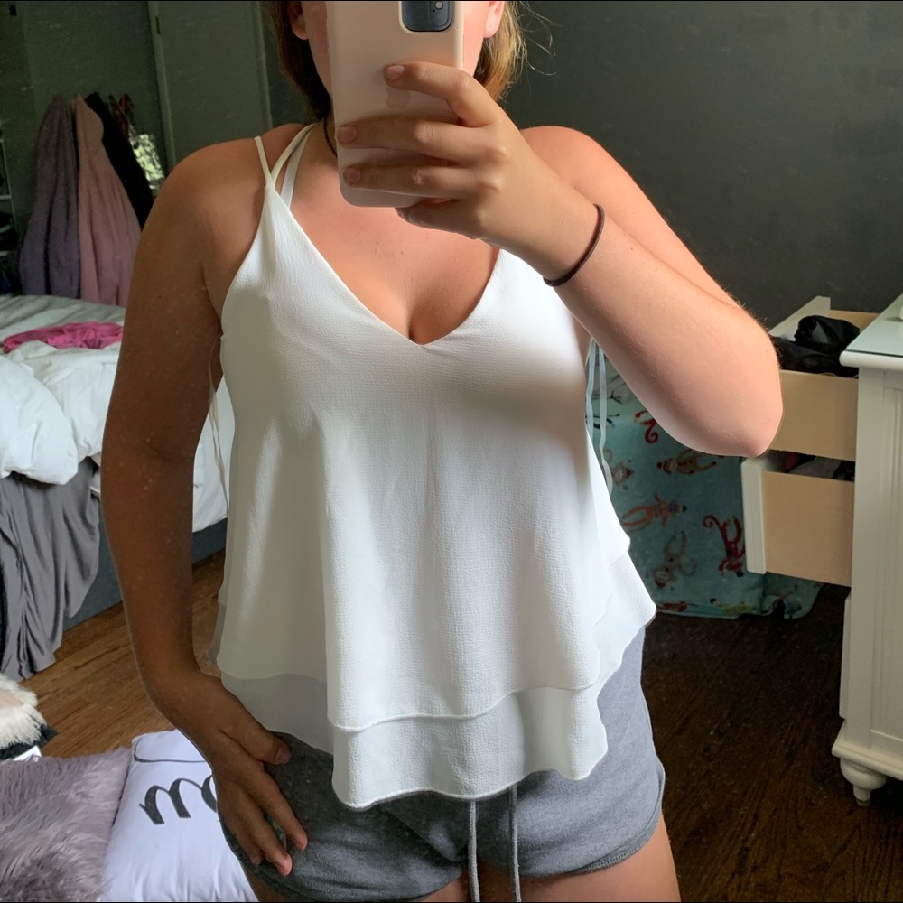 Brand new fab’rik white tank top